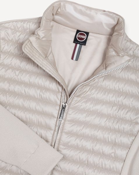 Hybrid Nylon Jacket With Insert IN Sweat AND Knit