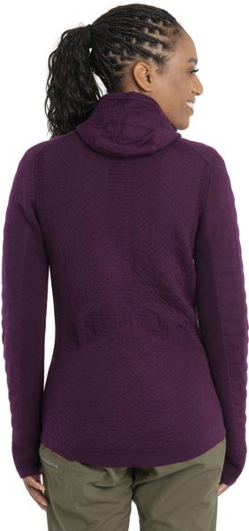 W Mer Tencel Zoneknit Long Sleeve Zip Hoodie