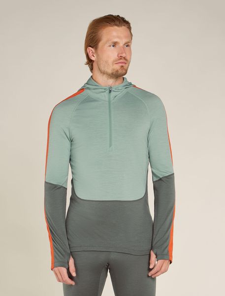 Men Merino 200 Sonebula Long Sleeve Half Zip Hoodie