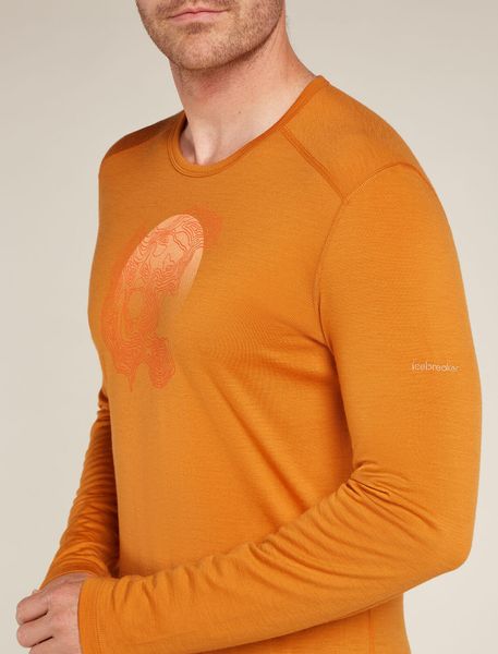 Men Merino 200 Oasis Long Sleeve Crewe Ruapehu Round