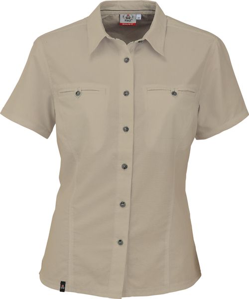Funktions-Bluse Oria, Kurzarm, Umlegekragen
