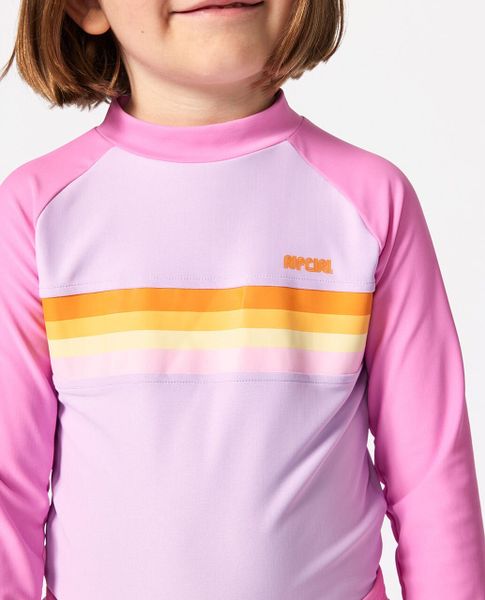 Rainbow Tide LS Rash Vest-girl