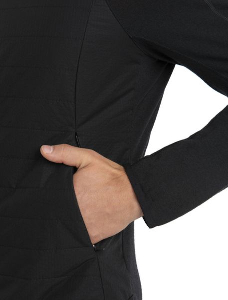 Men Merino Quantum Hybrid Long Sleeve Zip Hoodie