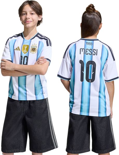 Argentina 26 Home Messi Jersey Kids
