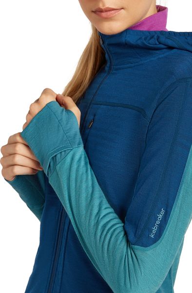 Wom Mer 300 Realfleece Desc Long Sleeve Zip Hoo