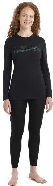 Women 200 Oasis Long Sleeve Crewe Ski Stripes