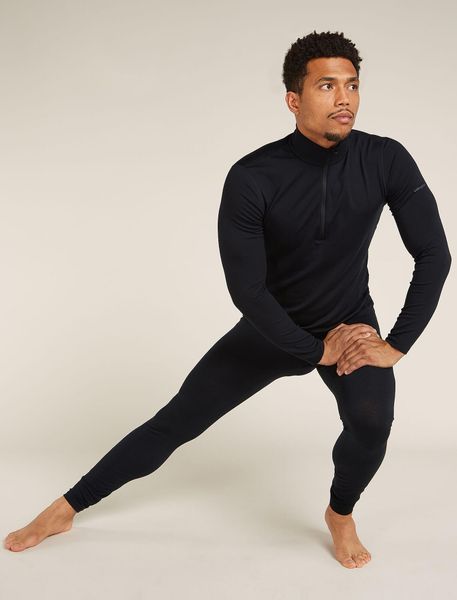 Men Merino Blend Core Heavyweight Long Sleeve Half Zip