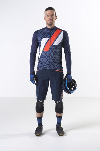 Men Bike Long Sleeve Jersey Full Zip Celtic Mid