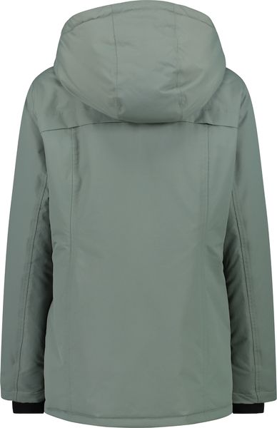 Woman Long Jacket Zip Hood