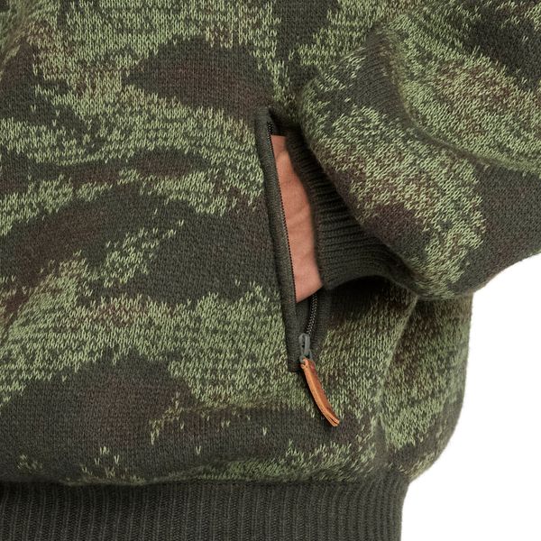 Mens Camo 1/4 Zip Sweater