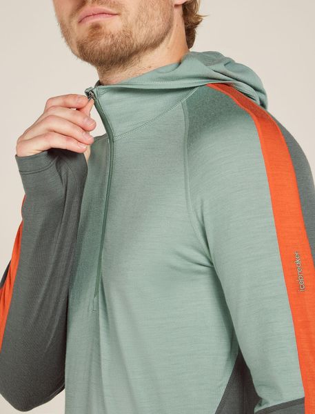 Men Merino 200 Sonebula Long Sleeve Half Zip Hoodie