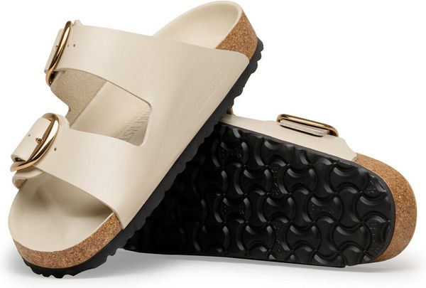 Arizona Big Buckle Natural Leather Patent Women