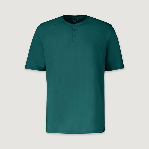 Hot-daze Hemp MNS Short Sleeve Henley Top