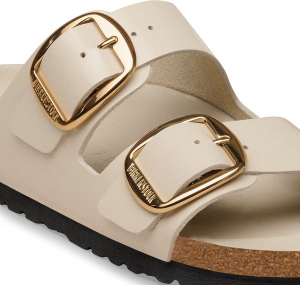 Arizona Big Buckle Natural Leather Patent Women