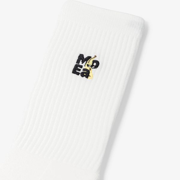 Moea Socks 2X Banana White + Black