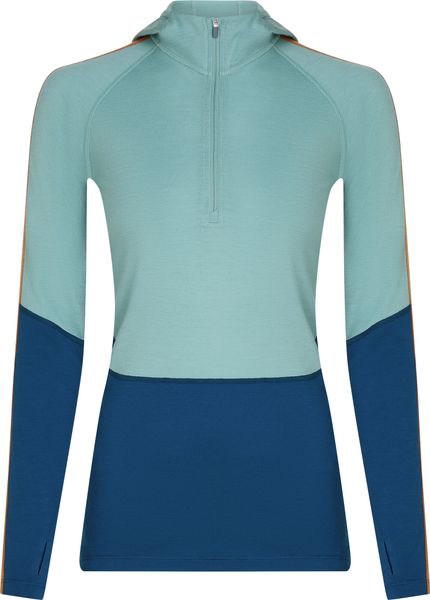 Women Mer 200 Oasis+ Long Sleeve Half Zip Hoodie