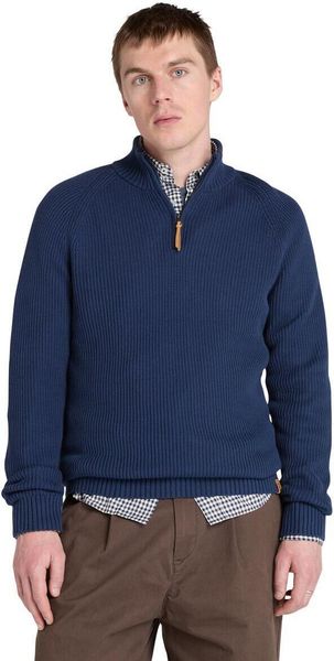 Mens Textured 1/4 Zip Swetaer