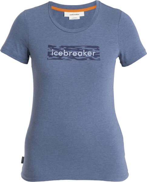 Women Merino Central Classic Short Sleeve Tee Glacial Flow Logo