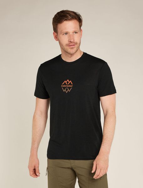 Men Merino 150 Tech Lite Short Sleeve Tee Icebreaker Logo Reflections