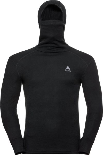 Men's Active Warm Long-sleeve Base Layer Top With Face Mask