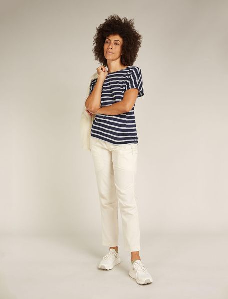 Women Merino Blend Drayden Reversible Short Sleeve Top Stripe