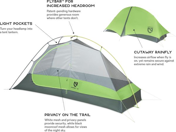 Hornet Ultralight Backpacking Tent 1-Person