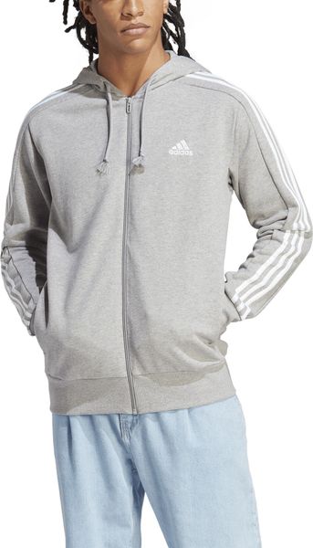 Essentials French Terry 3-Stripes Full-zip Hoodie