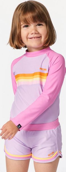 Rainbow Tide LS Rash Vest-girl