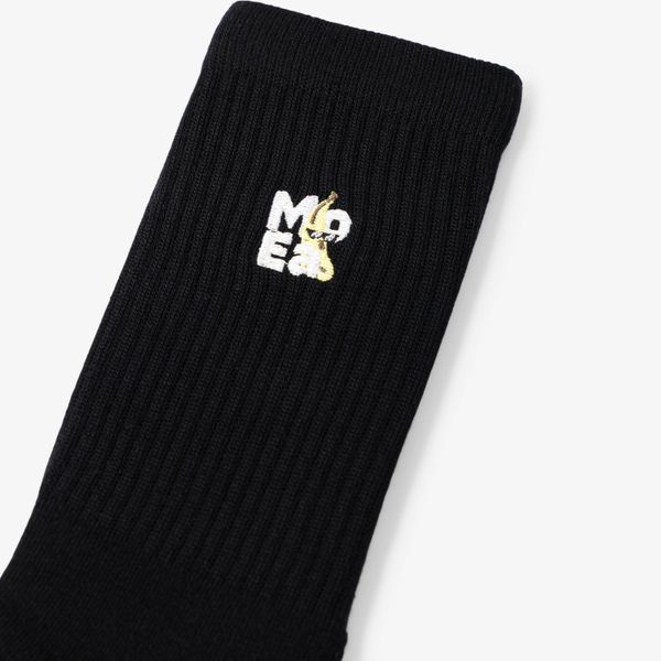 Moea Socks 2X Banana White + Black