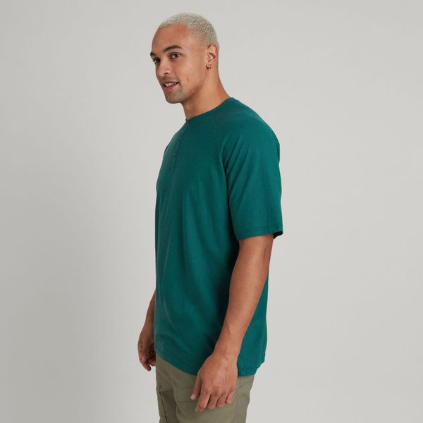 Hot-daze Hemp MNS Short Sleeve Henley Top