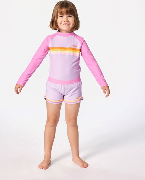Rainbow Tide LS Rash Vest-girl