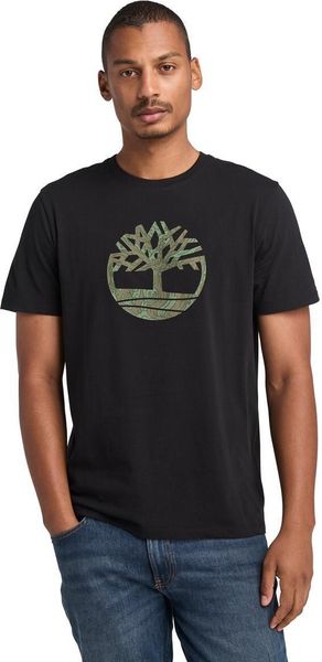 Mens Camo Tree Logo Short Sleeve Tee