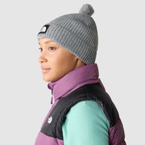 TNF Logo Box Pom Beanie
