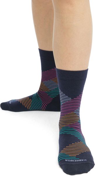 W Lifestyle Fine Gauge Crew Dashes