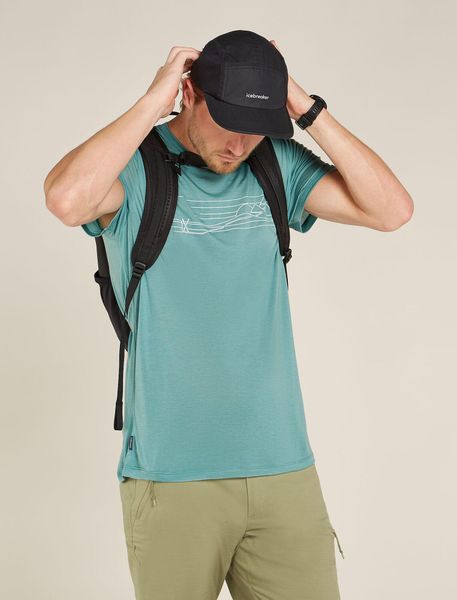 Men Merino Blend Core Short Sleeve Tee Ski Stripes
