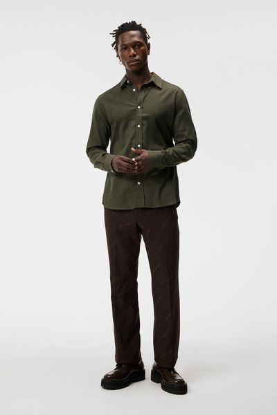 Light Flannel Slim Shirt