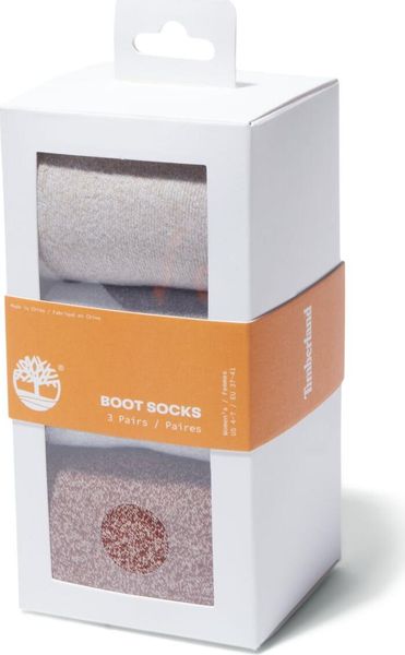 Womens 3PP Rib Marled Crew Gift Box