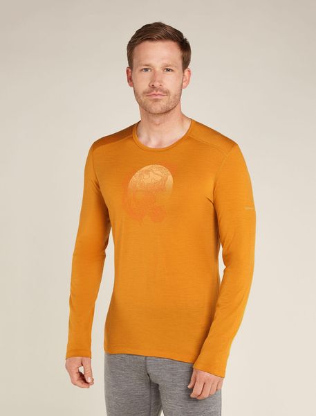 Men Merino 200 Oasis Long Sleeve Crewe Ruapehu Round