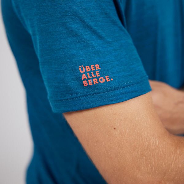 Kurzarm-shirt Merino über Alle BERGE. Superfein