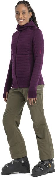 W Mer Tencel Zoneknit Long Sleeve Zip Hoodie