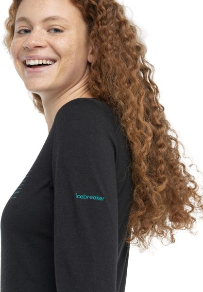 Women 200 Oasis Long Sleeve Crewe Ski Stripes