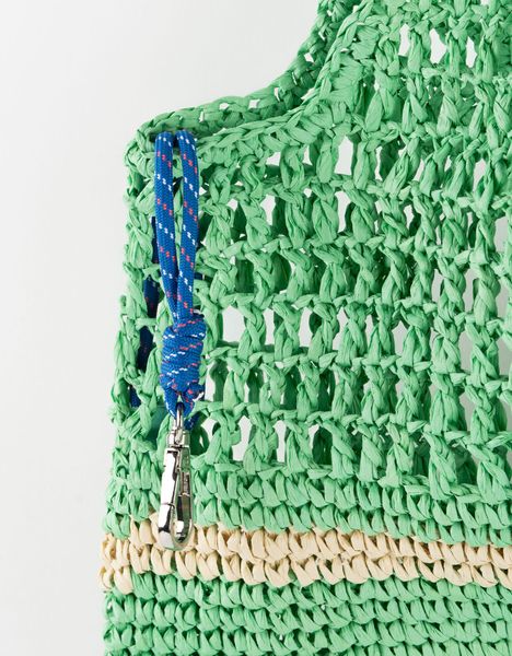 Bolso Rafia Rayas Women