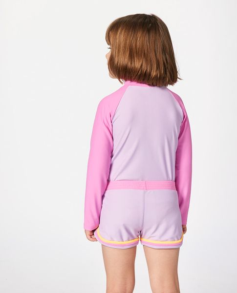 Rainbow Tide LS Rash Vest-girl