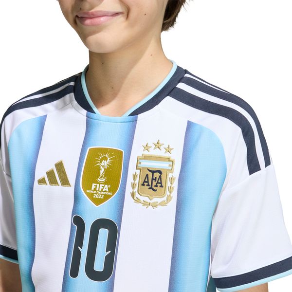 Argentina 26 Home Messi Jersey Kids
