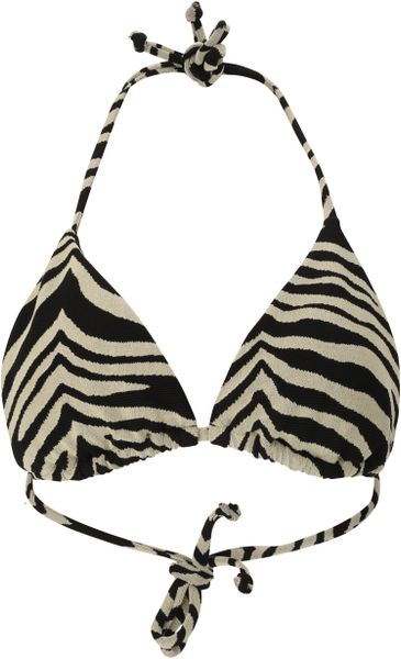 Tibbits W Triangle Graphic Bikini Top
