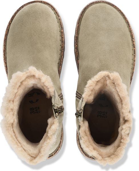 Uppsala Zip Shearling Velour Leather