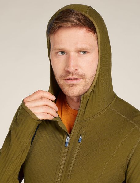 Men Descender Long Sleeve Zip Hood