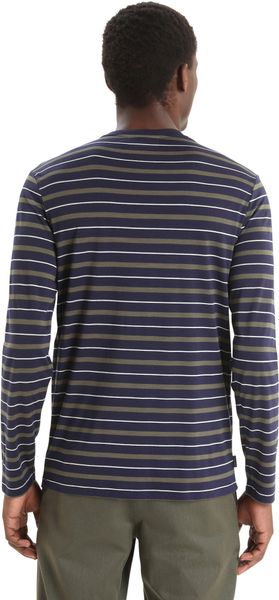 Men Wave Long Sleeve Tee Stripe