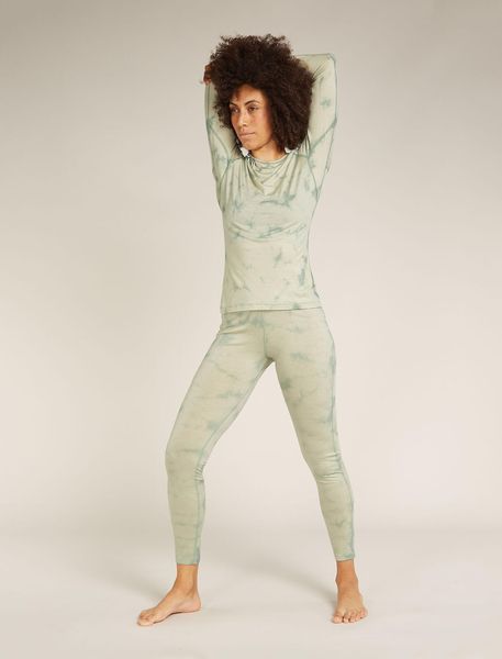 Women Merino 200 Oasis Long Sleeve Crewe Cloud Dye