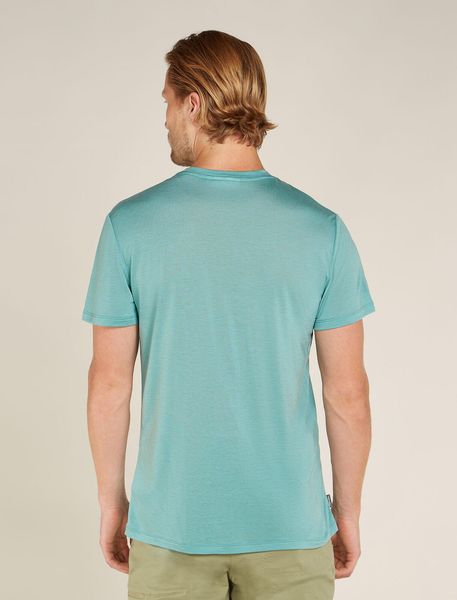 Men Merino Blend Core Short Sleeve Tee Ski Stripes